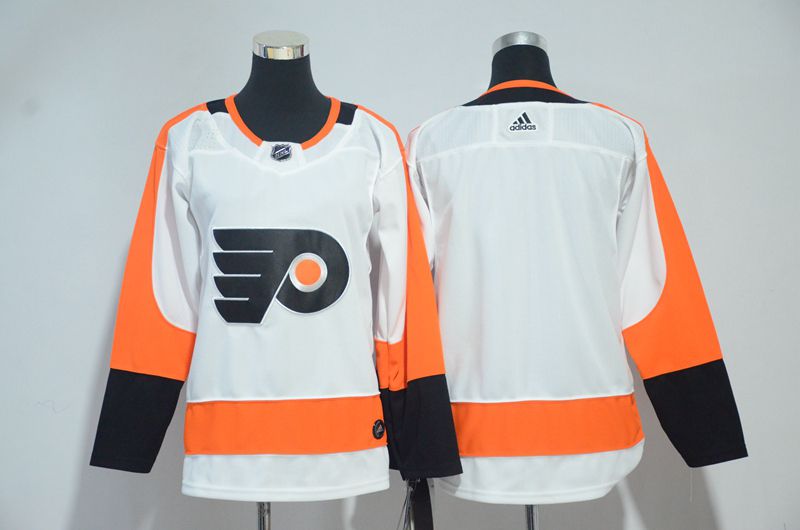 Women Philadelphia Flyers Blank White Adidas Stitched NHL Jersey->pittsburgh penguins->NHL Jersey